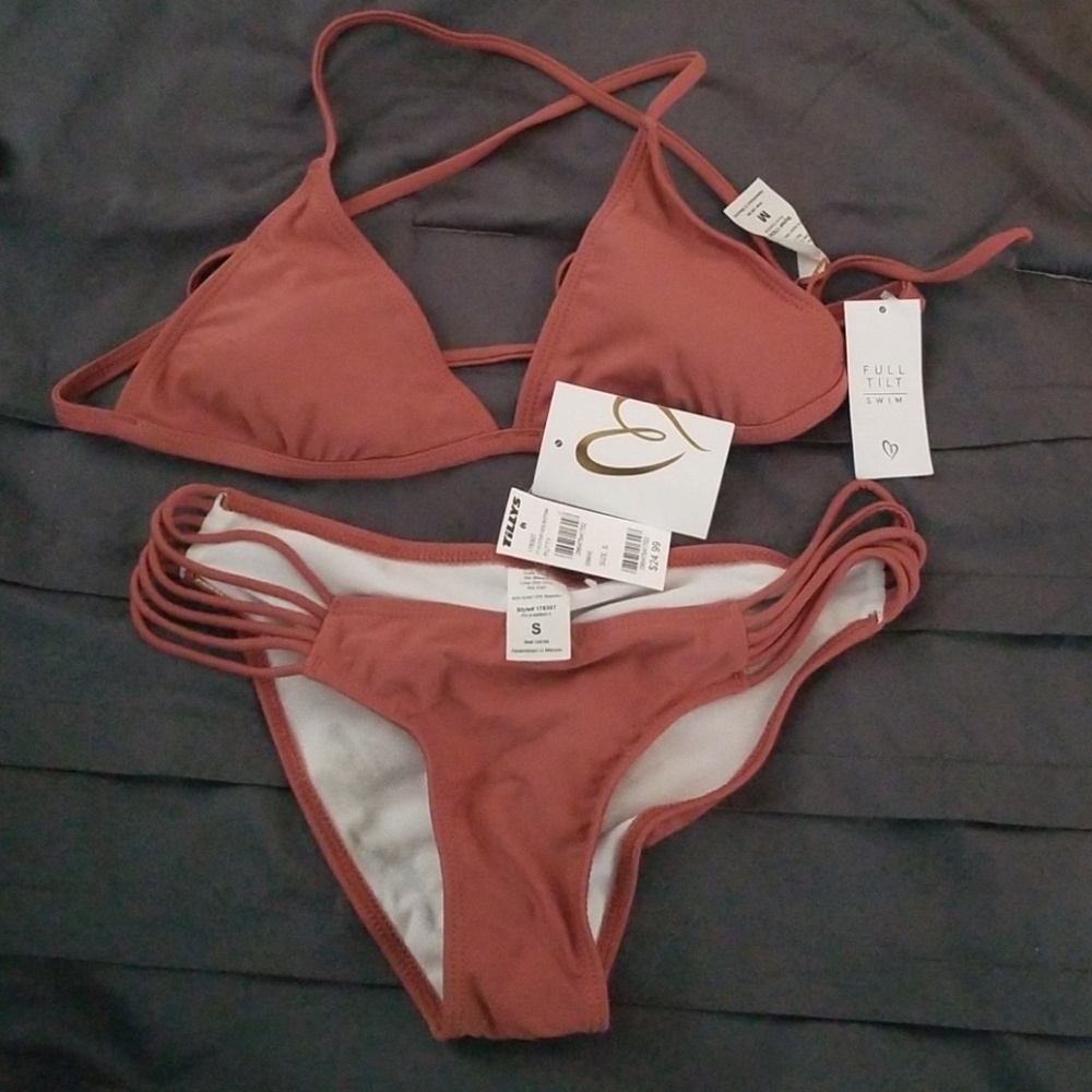 Dusty Rose Criss cross bikini